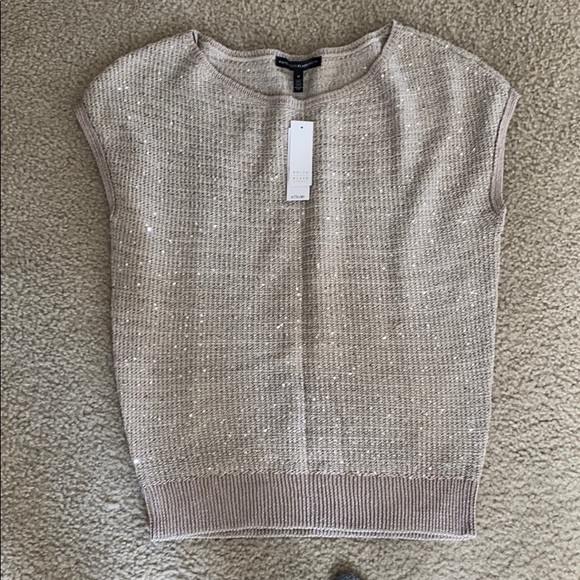 White House Black Market Sweaters - White House Black Market Sequin Dolman Top